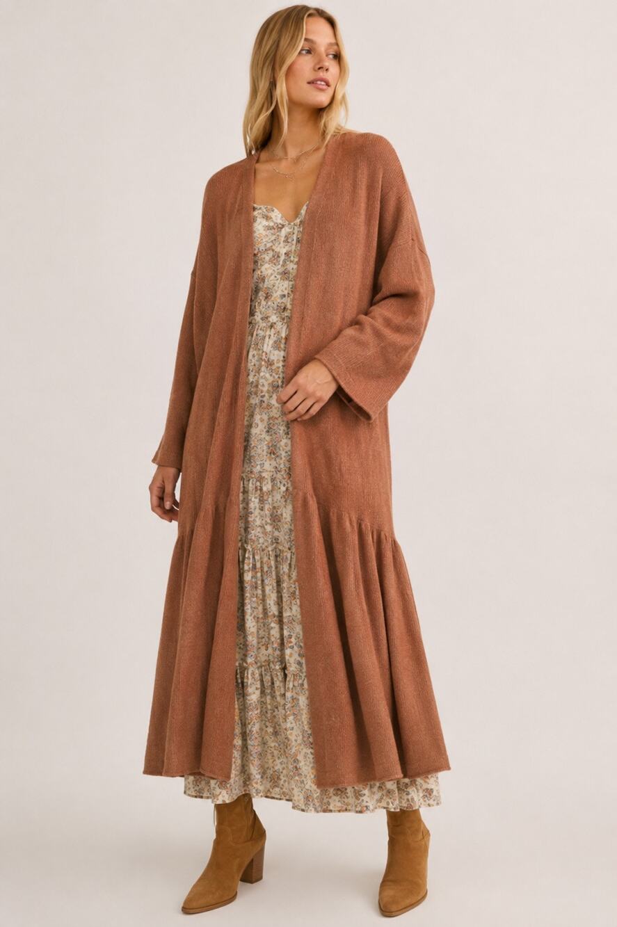Free People Making Waves Cardigan Sahara Combo – Small